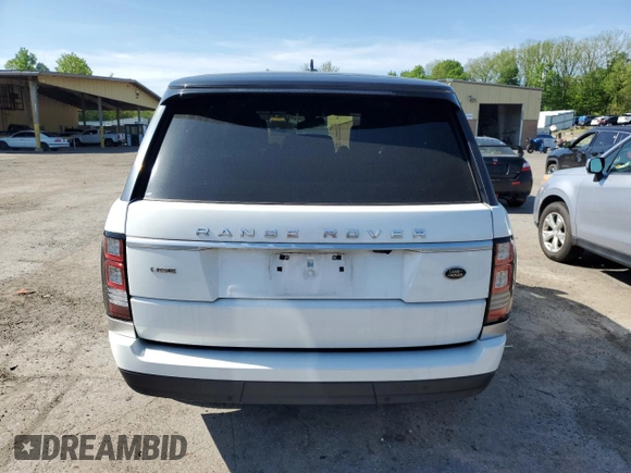 2016 Land Rover Range Rover HSE with VIN SALGS2PF7GA292841, listed as a Copart auction lot 56455605 with 71,932 mi miles and Salvage title. Bid and sale history available at DreamBid. Image 6.