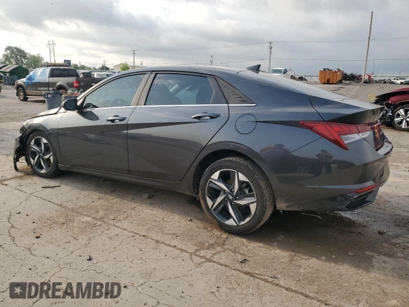 2023 Hyundai Elantra Limited z VIN 5NPLP4AG3PH099681, wystawiony jako Copart lot #54840125 z przebiegiem 44 360 mil mil oraz Szkoda całkowita • Salvage title. Historia ofert i sprzedaży dostępna na DreamBid. Obrazek 2.