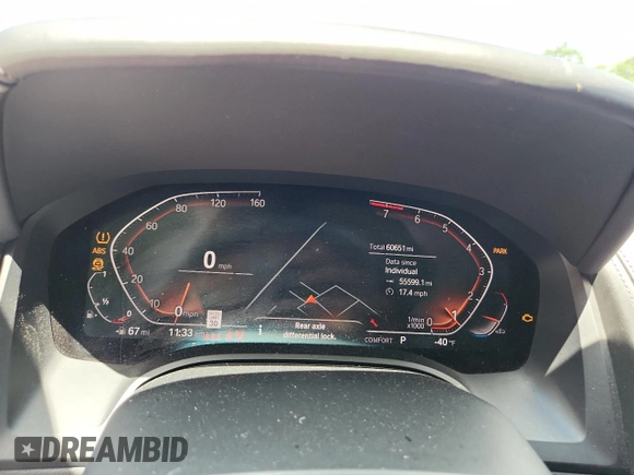 2020 BMW 8 Series 840i with VIN WBAGV2C02LCE04556, listed as a Copart auction lot 61073745 with 60,651 mi miles and Salvage title. Bid and sale history available at DreamBid. Image 9.