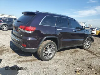 2020 Jeep Grand Cherokee Limited with VIN 1C4RJFBG9LC303010, listed as a Copart auction lot 55878245 with 35,106 mi miles and Salvage title. Bid and sale history available at DreamBid. Image 3.