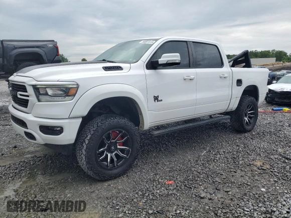 2020 Ram 1500 Big Horn with VIN 1C6SRFFT3LN389461, listed as a Copart auction lot 56661515 with 59,607 mi miles and Salvage title. Bid and sale history available at DreamBid. Image 1.