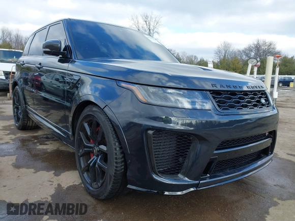 2019 Land Rover Range Rover Sport SVR with VIN SALWZ2SE6KA845929, listed as a IAAI auction lot 41557635 with 77,622 mi miles and . Bid and sale history available at DreamBid. Image 6.