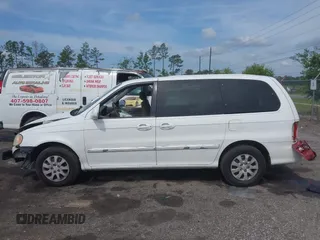 2005 Kia Sedona LX with VIN KNDUP132056702484, listed as a IAAI auction lot 42099572 with 195,528 mi miles and . Bid and sale history available at DreamBid. Image 14.