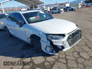2024 Audi S4 Premium Plus with VIN WAUB4AF41RA035955, listed as a IAAI auction lot 41403749 with 6,310 mi miles. Bid and sale history available at carsss.com. Image 1.