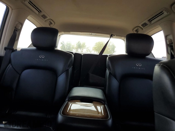 2012 Infiniti QX56 7-passenger with VIN JN8AZ2NE9C9016258, listed as a Copart auction lot 71570824 with 142,859 mi miles and Salvage Title. Bid and sale history available at carsss.com. Image 10.