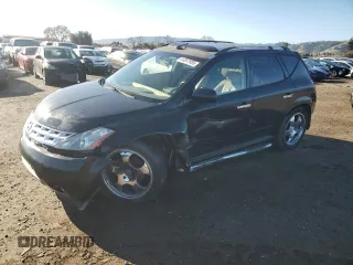 2004 Nissan Murano SL with VIN JN8AZ08T34W200323, listed as a Copart auction lot 44267985 with 100,390 mi miles and Salvage Title. Bid and sale history available at DreamBid. Image 1.