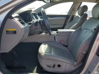2017 Genesis G80 3.8L with VIN KMHGN4JE9HU175543, listed as a Copart auction lot 57854545 with 75,121 mi miles and Salvage title. Bid and sale history available at DreamBid. Image 7.