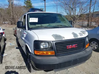 2011 GMC Savana Cargo Van with VIN 1GTW7GCA8B1149997, listed as a IAAI auction lot 41342313 with 225,756 mi miles. Bid and sale history available at carsss.com. Image 1.