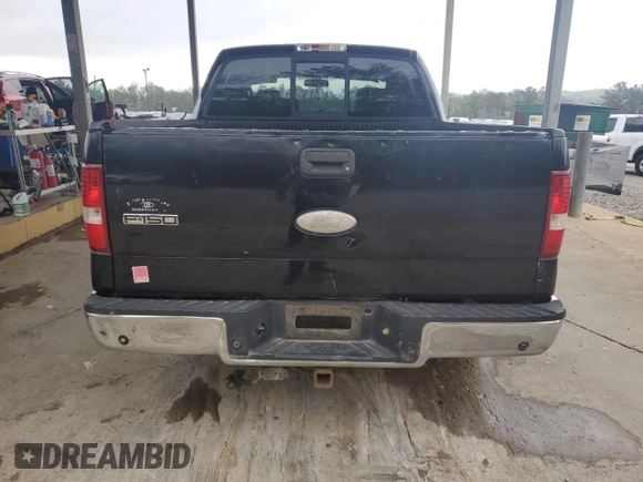 2008 Ford F-150 XLT with VIN 1FTPW12V38FB49393, listed as a Copart auction lot 52054265 with 301,847 mi miles and Salvage Title. Bid and sale history available at carsss.com. Image 6.
