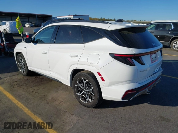 2022 Hyundai Tucson N Line with VIN KM8JF3AE6NU122193, listed as a IAAI auction lot 41880185 with 17,966 mi miles. Bid and sale history available at carsss.com. Image 3.