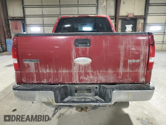 2007 Ford F-150 STX with VIN 1FTRX14W57KC26508, listed as a Copart auction lot 89247975 with 118,011 mi miles and Salvage Title. Bid and sale history available at carsss.com. Image 6.