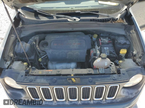 2017 Jeep Renegade Latitude with VIN ZACCJABBXHPG31505, listed as a Copart auction lot 52871505 with 95,149 mi miles and Salvage Title. Bid and sale history available at DreamBid. Image 13.