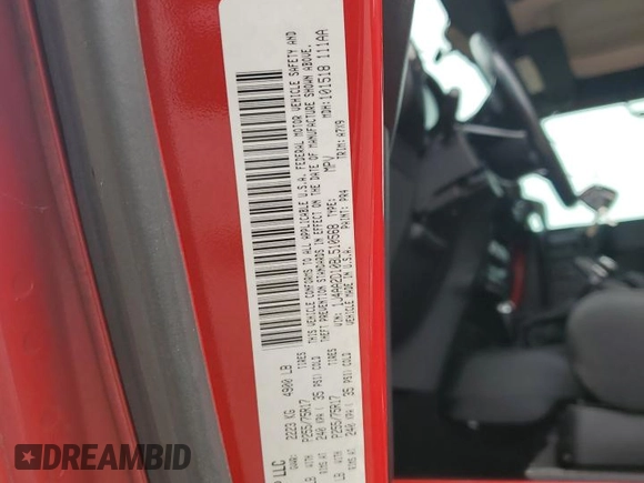 2011 Jeep Wrangler Sport with VIN 1J4AA2D10BL510568, listed as a Copart auction lot 51625125 with 108,193 mi miles and Clean Title. Bid and sale history available at carsss.com. Image 13.