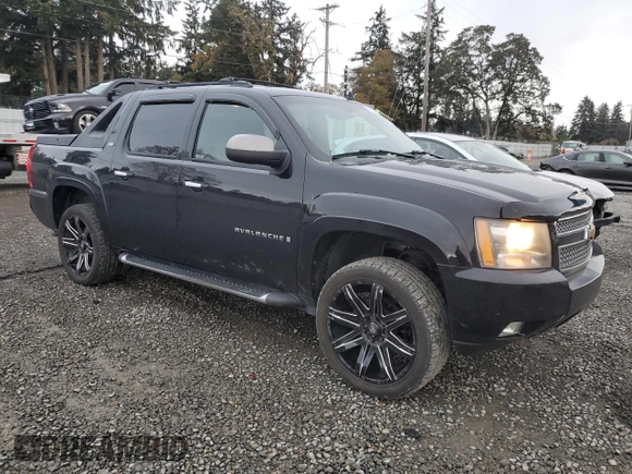 2008 Chevrolet Avalanche LTZ with VIN 3GNFK12368G132972, listed as a Copart auction lot 77378044 with 218,196 mi miles and Salvage Title. Bid and sale history available at DreamBid. Image 4.