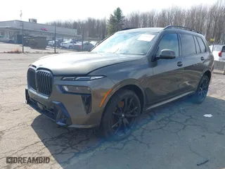 2025 BMW X7 xDrive40i with VIN 5UX23EM07S9W53333, listed as a IAAI auction lot 41651402 with 6,591 mi miles. Bid and sale history available at carsss.com. Image 17.