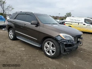 2013 Mercedes-Benz M-Class ML 350 with VIN 4JGDA5HB6DA263476, listed as a Copart auction lot 51647875 with 72,943 mi miles and Salvage Title. Bid and sale history available at carsss.com. Image 4.