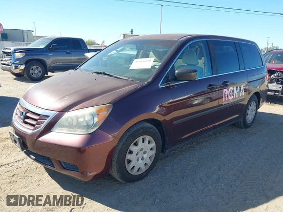2008 Honda Odyssey LX with VIN 5FNRL382X8B038788, listed as a IAAI auction lot 41816070 with 122,687 mi miles. Bid and sale history available at carsss.com. Image 2.