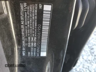 2000 Mercedes-Benz S-Class with VIN WDBNG70J1YA087950, listed as a Copart auction lot 72810344 with 160,530 mi miles and Salvage Title. Bid and sale history available at carsss.com. Image 12.