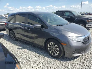 2023 Honda Odyssey EX-L z VIN 5FNRL6H60PB058132, wystawiony jako Copart lot #57802385 z przebiegiem 17 248 mil mil oraz Szkoda całkowita • Salvage title. Historia ofert i sprzedaży dostępna na DreamBid. Obrazek 4.