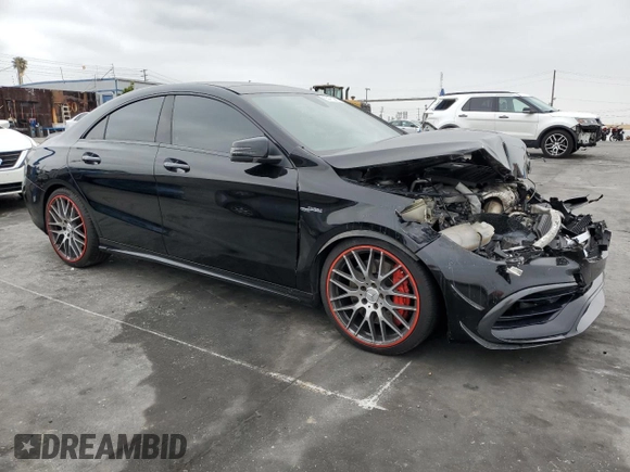 2018 Mercedes-Benz CLA 45 AMG z VIN WDDSJ5CB1JN567585, wystawiony jako Copart lot #55470285 z przebiegiem Nie podano mil oraz Szkoda całkowita • Salvage title. Historia ofert i sprzedaży dostępna na DreamBid. Obrazek 4.