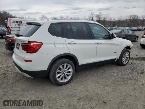 2016 BMW X3 xDrive28i with VIN 5UXWX9C58G0D82226, listed as a Copart auction lot 51960465 with 129,066 mi miles and Salvage Title. Bid and sale history available at DreamBid. Image 3.