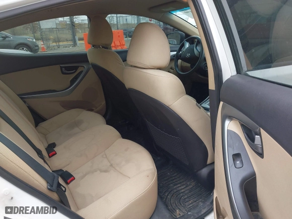 2012 Hyundai Elantra GLS with VIN 5NPDH4AE6CH126222, listed as a IAAI auction lot 41931190 with 210,205 mi miles. Bid and sale history available at carsss.com. Image 8.