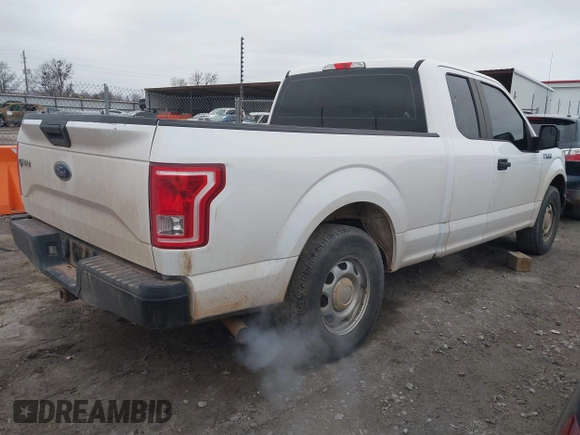 2017 Ford F-150 XL with VIN 1FTEX1CF3HKE56758, listed as a IAAI auction lot 41558163 with 144,380 mi miles. Bid and sale history available at carsss.com. Image 4.