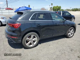 2020 Audi Q3 S line Premium with VIN WA1DECF35L1117748, listed as a Copart auction lot 52718865 with 33,847 mi miles and Clean Title. Bid and sale history available at carsss.com. Image 3.