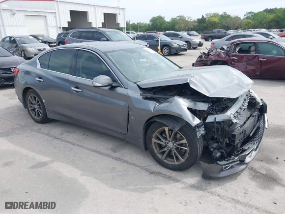 2017 Infiniti Q50 3.0t Premium with VIN JN1EV7AR5HM838898, listed as a IAAI auction lot 41864142 with 87,789 mi miles. Bid and sale history available at carsss.com. Image 1.