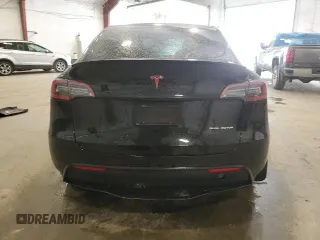 2021 Tesla Model Y Long Range with VIN 5YJYGDEE8MF252824, listed as a Copart auction lot 53801315 with 31,084 mi miles and Salvage Title. Bid and sale history available at DreamBid. Image 6.