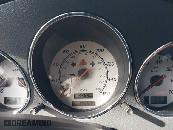 2003 Mercedes-Benz SLK 320 with VIN WDBKK65FX3F283784, listed as a IAAI auction lot 41152256 with 147,594 mi miles and . Bid and sale history available at DreamBid. Image 7.