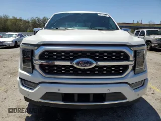 2021 Ford F-150 XL with VIN 1FTFW1CD7MFA89727, listed as a Copart auction lot 58373395 with 43,757 mi miles and Salvage title. Bid and sale history available at DreamBid. Image 5.
