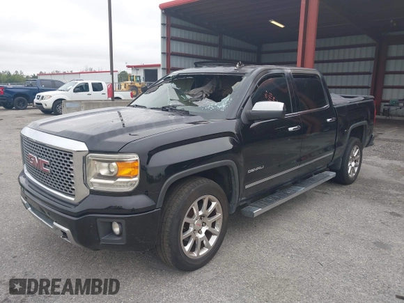 2015 GMC Sierra 1500 Denali z VIN 3GTP1WEC8FG183265, wystawiony jako IAAI lot #41331358 z przebiegiem Nie podano mil oraz . Historia ofert i sprzedaży dostępna na DreamBid. Obrazek 2.