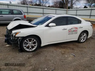 2013 Nissan Maxima S with VIN 1N4AA5AP6DC809832, listed as a Copart auction lot 46954305 with 175,920 mi miles and Salvage Title. Bid and sale history available at DreamBid. Image 1.