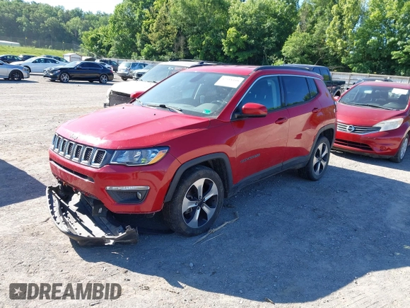 2017 Jeep Compass Latitude with VIN 3C4NJDBBXHT666614, listed as a IAAI auction lot 42318108 with 79,413 mi miles and . Bid and sale history available at DreamBid. Image 17.