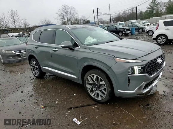 2023 Hyundai Santa Fe Calligraphy z VIN 5NMS5DAL3PH496061, wystawiony jako Copart lot #50381655 z przebiegiem 5 053 mil mil oraz Szkoda całkowita • Salvage title. Historia ofert i sprzedaży dostępna na DreamBid. Obrazek 12.