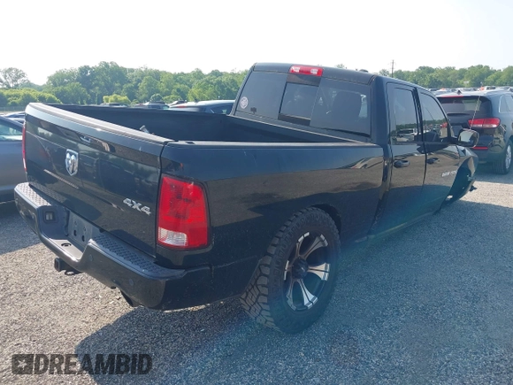 2012 Ram 1500 Sport with VIN 1C6RD7HT1CS343029, listed as a IAAI auction lot 42416012 with 115,487 mi miles and . Bid and sale history available at DreamBid. Image 4.