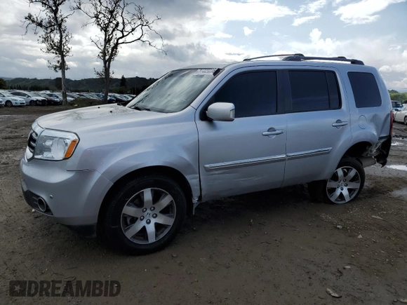 2012 Honda Pilot Touring with VIN 5FNYF4H99CB046962, listed as a Copart auction lot 51445835 with 112,206 mi miles and Salvage Title. Bid and sale history available at DreamBid. Image 1.
