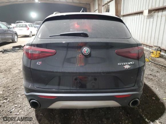 2019 Alfa Romeo Stelvio Ti Sport with VIN ZASPAKBN7K7C43323, listed as a Copart auction lot 82823824 with 73,605 mi miles and Salvage Title. Bid and sale history available at carsss.com. Image 6.