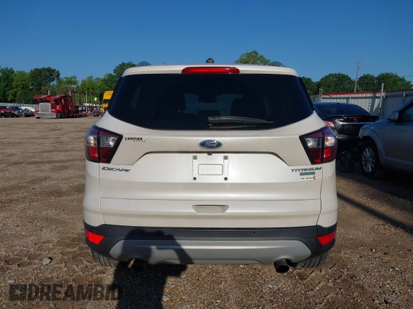 2017 Ford Escape Titanium with VIN 1FMCU0J90HUC51244, listed as a IAAI auction lot 42206165 with 106,847 mi miles and . Bid and sale history available at DreamBid. Image 16.