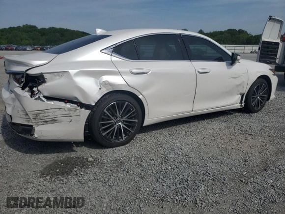 2024 Lexus ES 300h with VIN 58ADA1C10RU043577, listed as a Copart auction lot 55344905 with 9,829 mi miles and Salvage title. Bid and sale history available at DreamBid. Image 3.