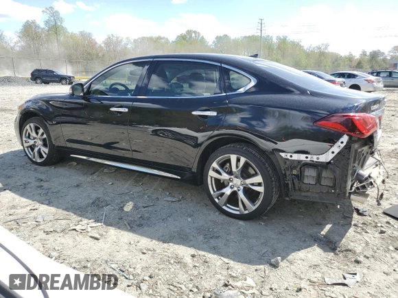 2015 Infiniti Q70 with VIN JN1BY1PR1FM831393, listed as a Copart auction lot 53310175 with 94,320 mi miles and Salvage title. Bid and sale history available at DreamBid. Image 2.