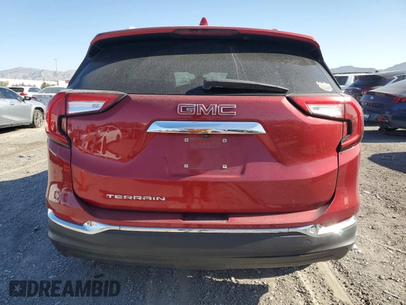 2022 GMC Terrain SLT with VIN 3GKALPEV1NL205690, listed as a Copart auction lot 58277575 with 71,080 mi miles and Salvage title. Bid and sale history available at DreamBid. Image 6.
