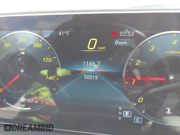 2021 Mercedes-Benz GLE 350 with VIN 4JGFB4KB2MA492990, listed as a IAAI auction lot 41840528 with 50,519 mi miles and . Bid and sale history available at DreamBid. Image 7.