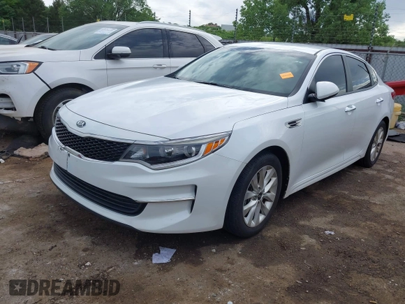 2017 Kia Optima LX with VIN 5XXGT4L36HG133567, listed as a IAAI auction lot 42282264 with 121,109 mi miles and . Bid and sale history available at DreamBid. Image 2.