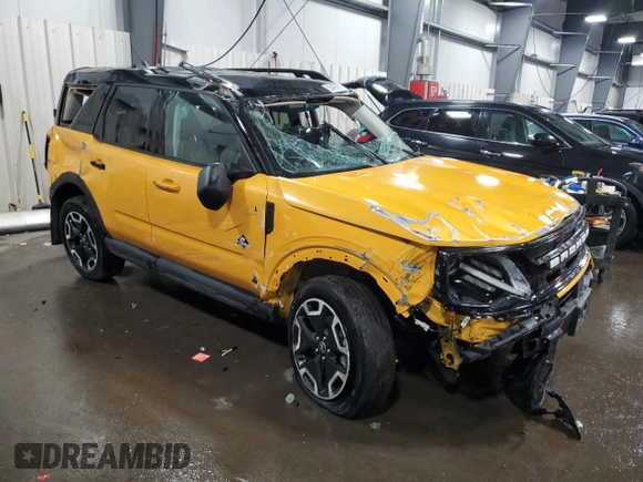 2022 Ford Bronco Sport Outer Banks with VIN 3FMCR9C63NRD70417, listed as a Copart auction lot 56487815 with 29,284 mi miles and Salvage title. Bid and sale history available at DreamBid. Image 4.