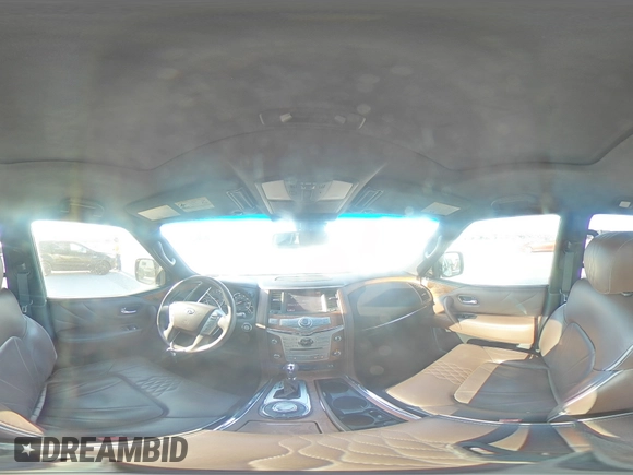 2015 Infiniti QX80 with VIN JN8AZ2NE9F9083611, listed as a Copart auction lot 53046305 with 143,167 mi miles and Salvage title. Bid and sale history available at DreamBid. Image 14.