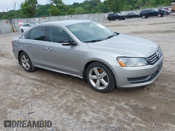2013 Volkswagen Passat SE with VIN 1VWBP7A30DC098440, listed as a IAAI auction lot 42722686 with 305,716 mi miles and . Bid and sale history available at DreamBid. Image 1.