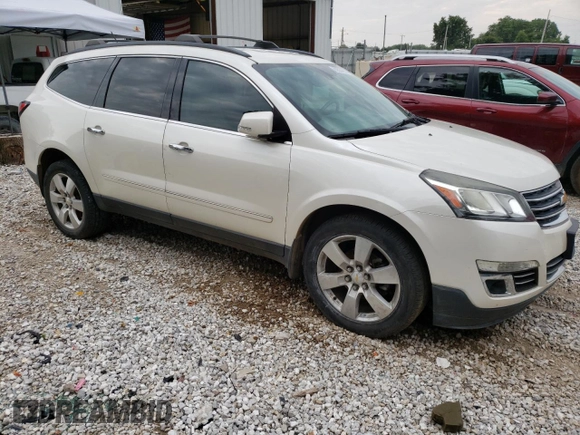 2014 Chevrolet Traverse LTZ with VIN 1GNKRJKD3EJ181480, listed as a Copart auction lot 57624754 with 138,133 mi miles and Non Repairable. Bid and sale history available at DreamBid. Image 4.