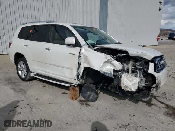 2010 Toyota Highlander Limited with VIN 5TDDK3EH5AS003034, listed as a Copart auction lot 50449835 with 185,717 mi miles and Salvage title. Bid and sale history available at DreamBid. Image 4.